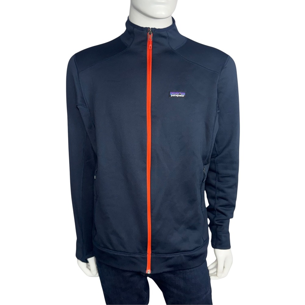 Patagonia Mens Polartec Crosstrek Full Zip Jacket Navy Blue Large 23810